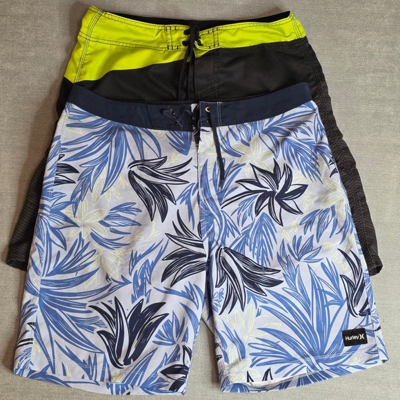 Hurley Other - Hurley O'Neill Board Shorts Mens 31 Blue Black Bundle Swim Trunks Surfwear Beach